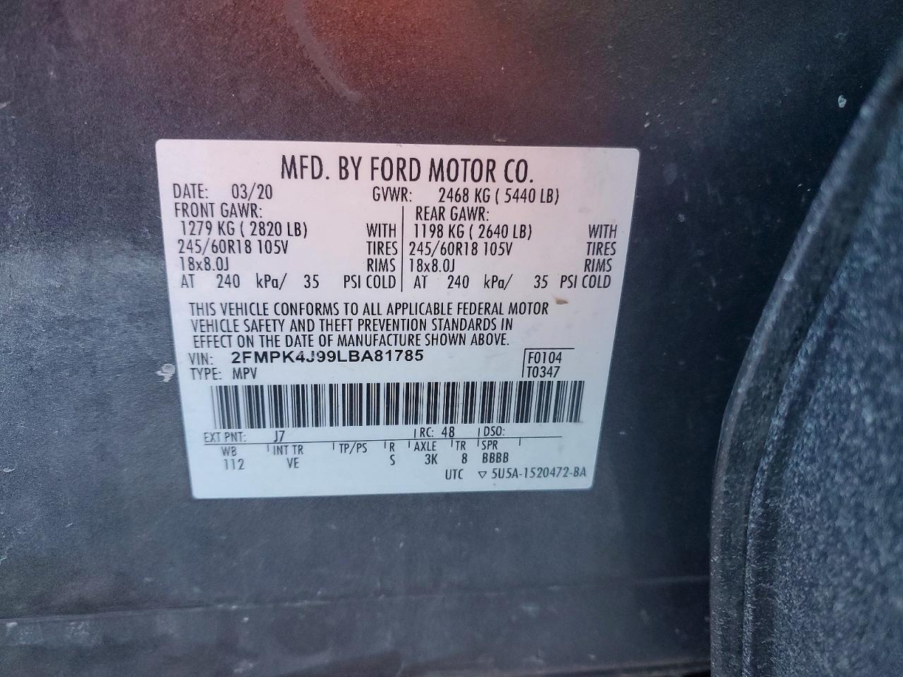 2020 Ford Edge sel