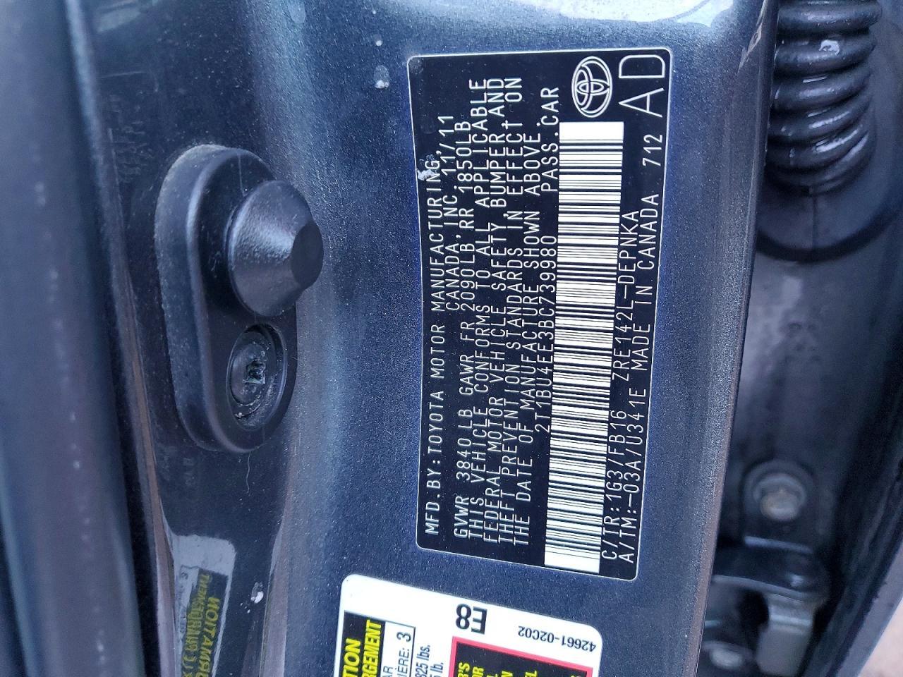 2011 Toyota Corolla Base