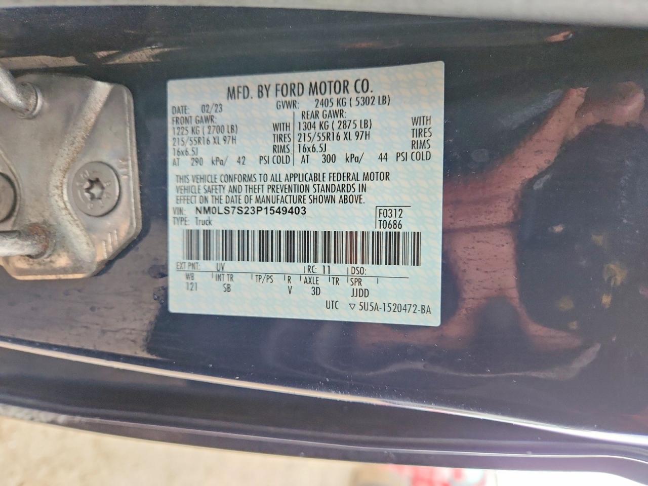 2023 Ford Transit Connect XL