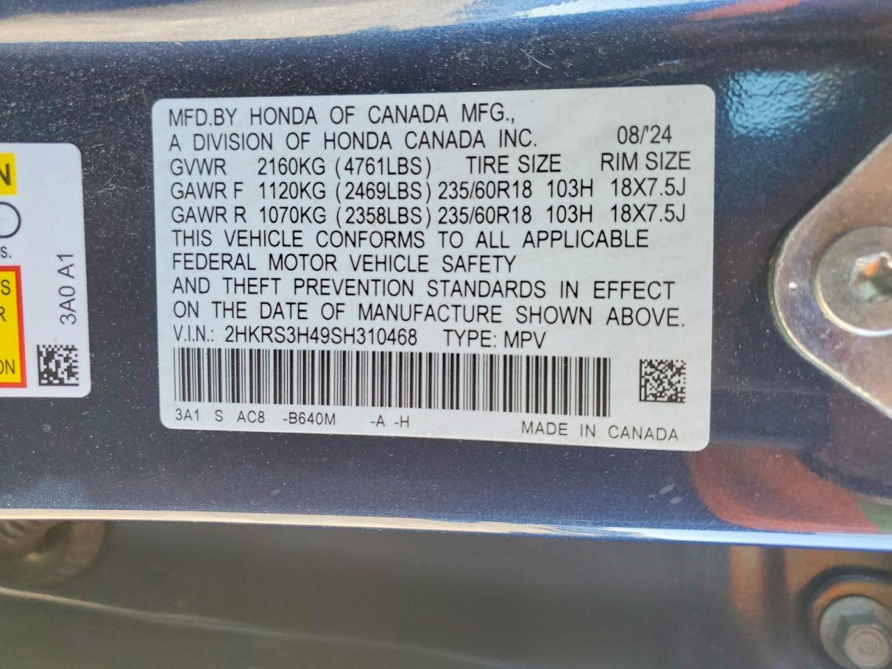 2025 Honda Cr-v ex