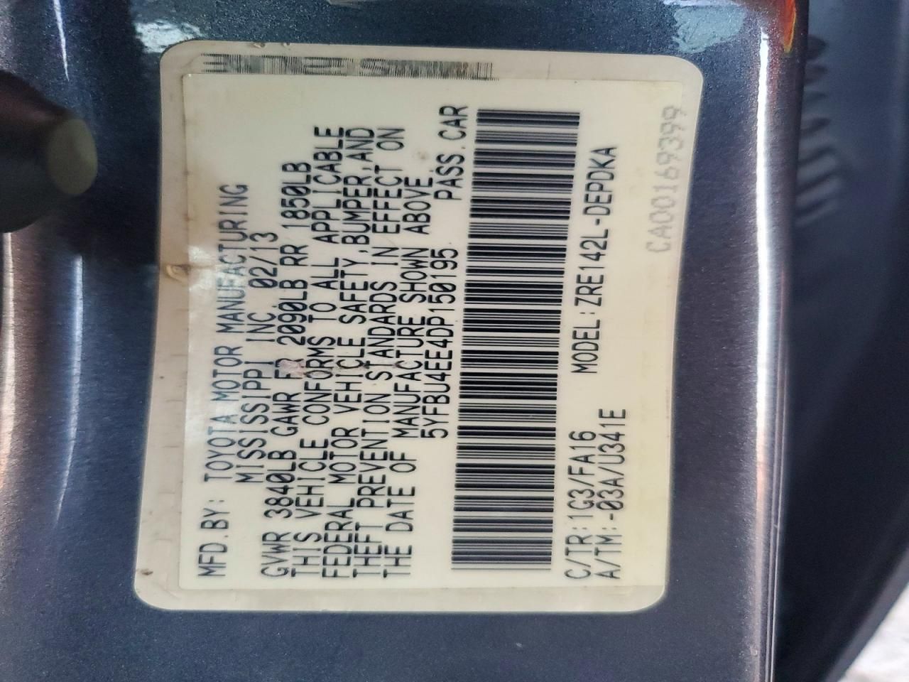 2013 Toyota Corolla Base