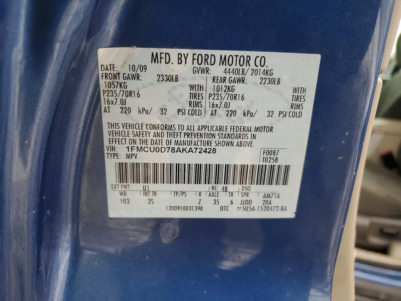 2010 Ford Escape xlt