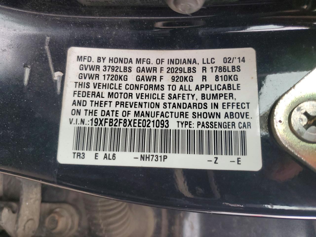2014 Honda Civic ex
