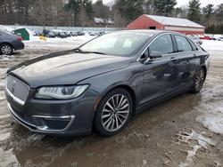 Salvage cars for sale from Copart Mendon, MA: 2017 Lincoln Mkz Select