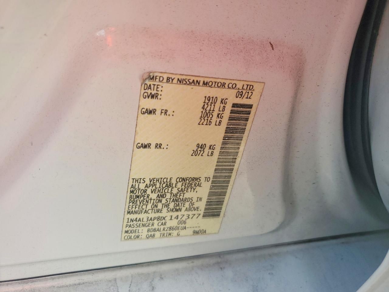 2013 Nissan Altima 2.5