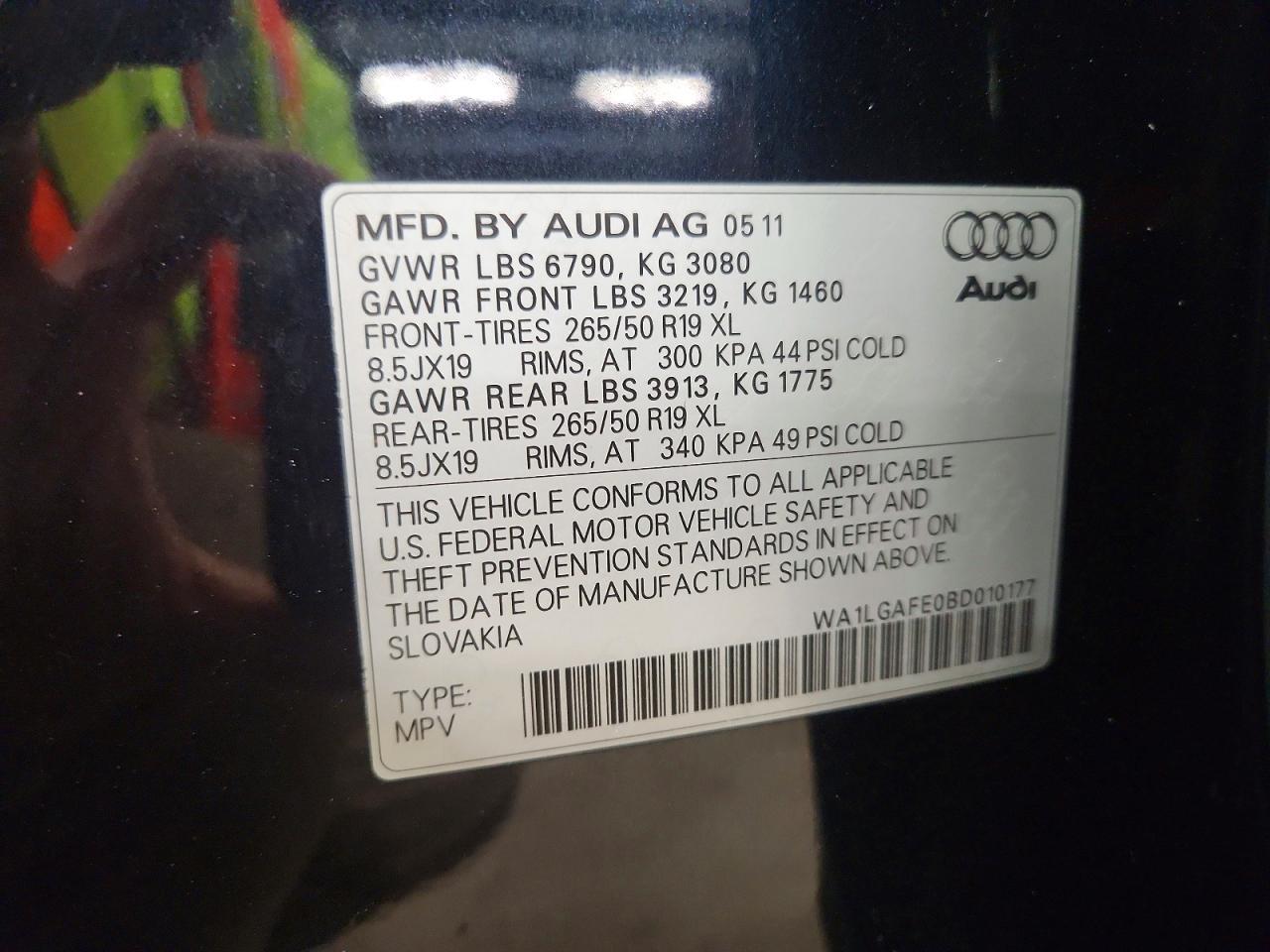 2011 Audi Q7 Premium Plus