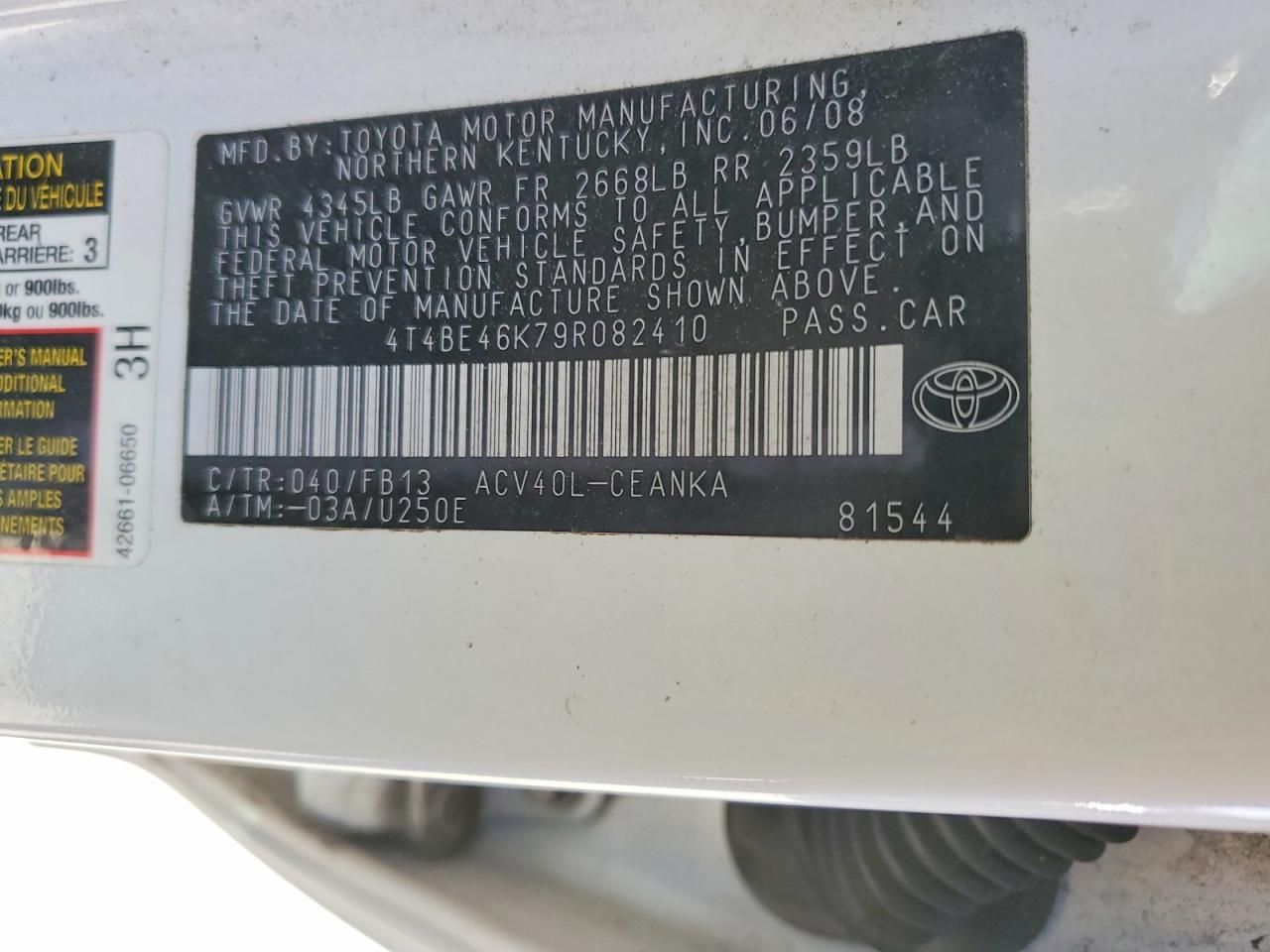 2009 Toyota Camry Base