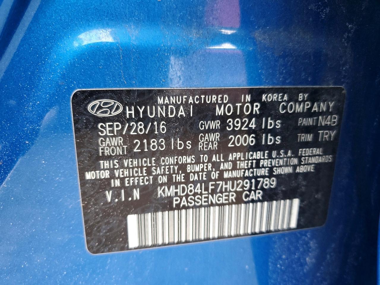 2017 Hyundai Elantra se