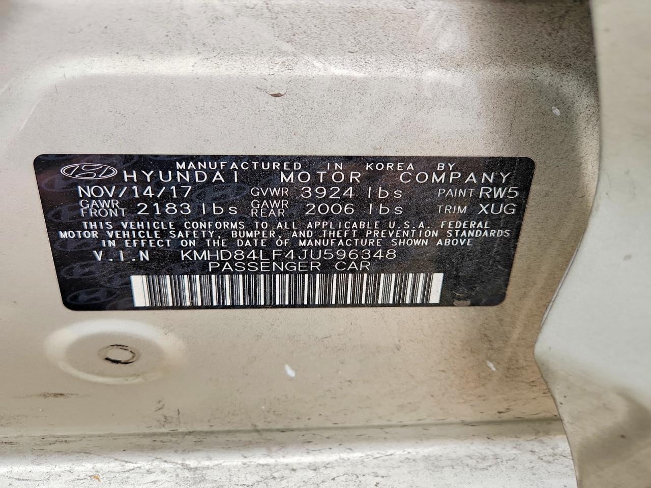2018 Hyundai Elantra sel