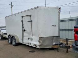 Salvage trucks for sale at Lansing, MI auction: 2024 Unknown 2024 Interstate IFC71FTA3 Enclosed Cargo Trailer
