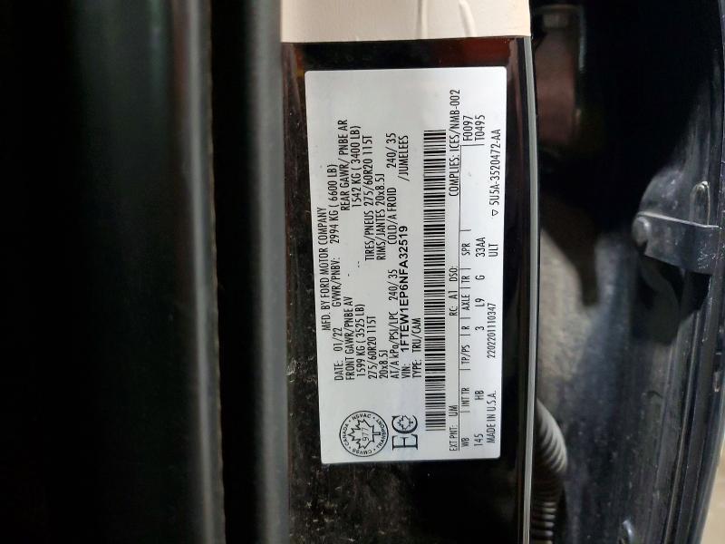2022 Ford F150 Supercrew