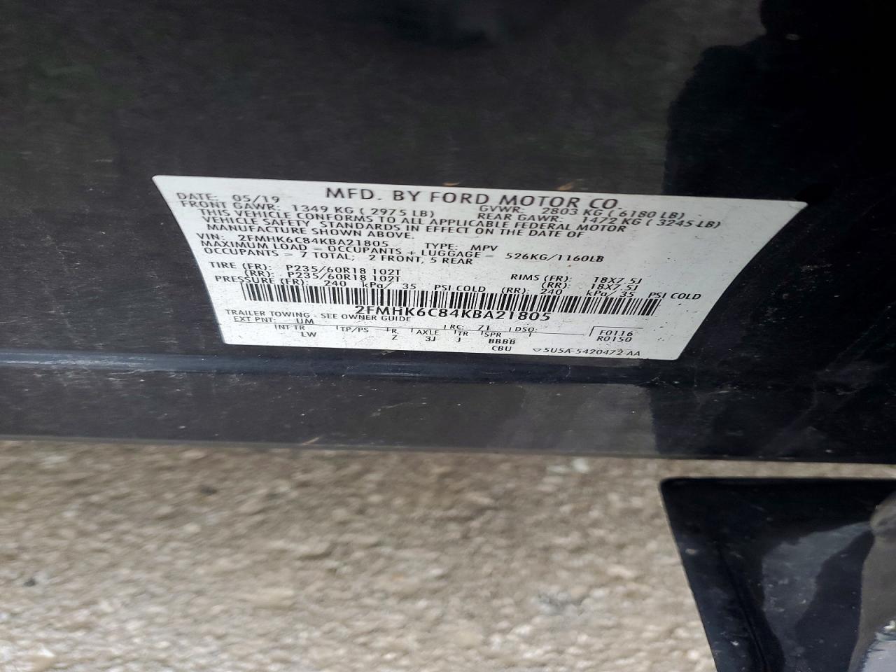 2019 Ford Flex sel