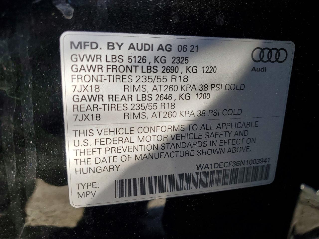 2022 Audi Q3 Premium s Line 45
