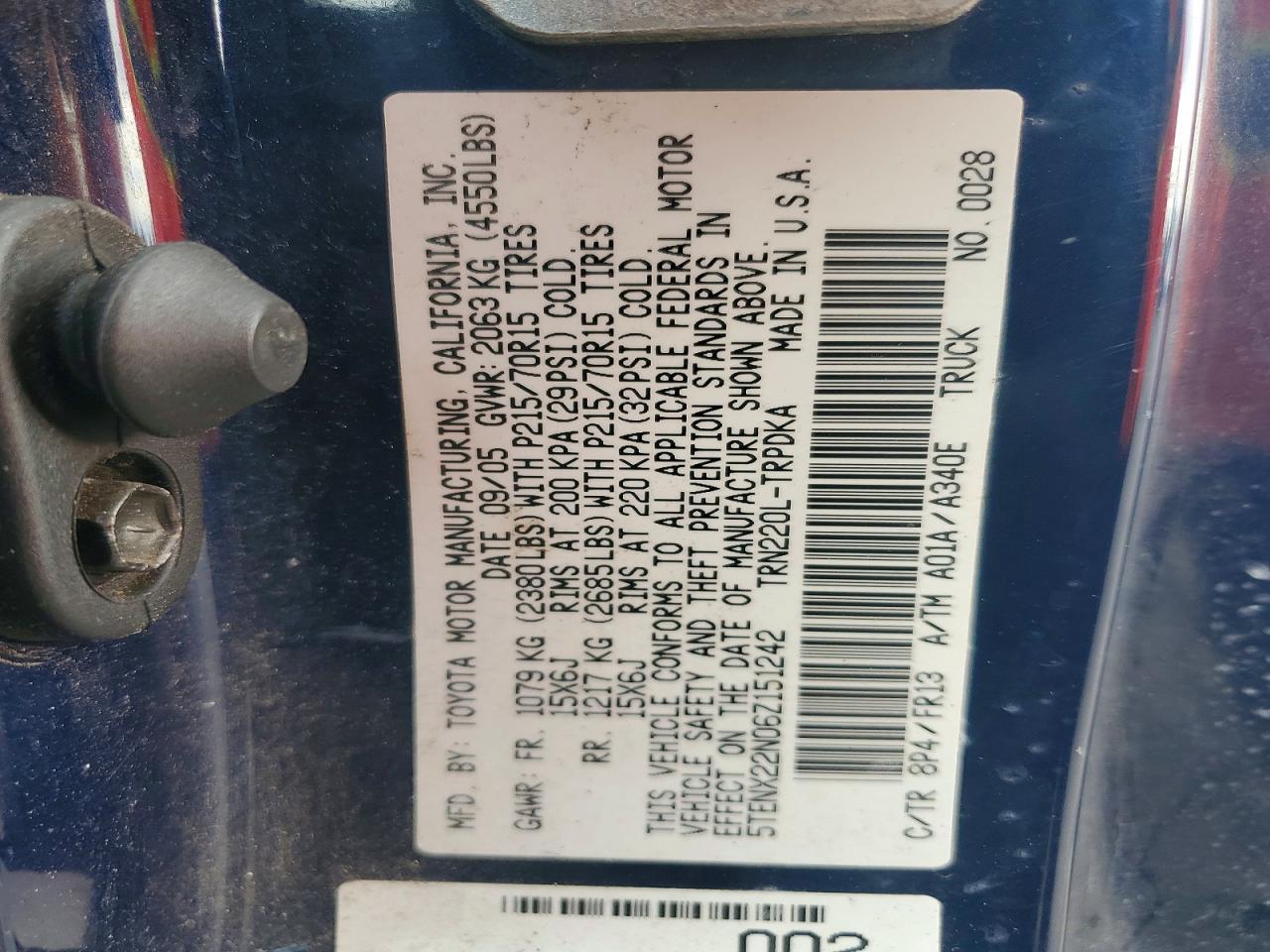 2006 Toyota Tacoma Base