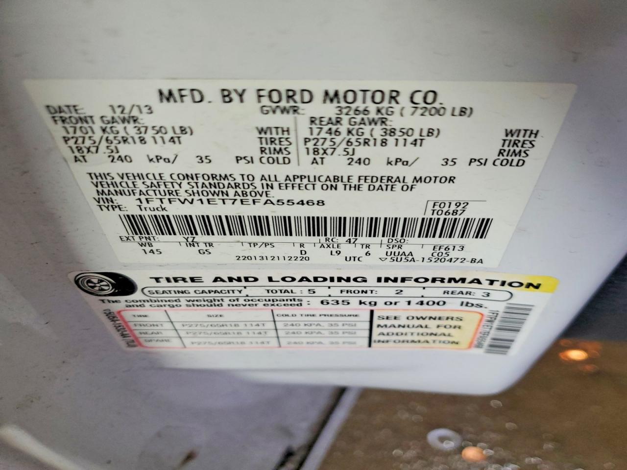 2014 Ford F150 Supercrew