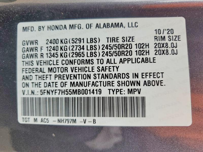 2021 Honda Passport exl