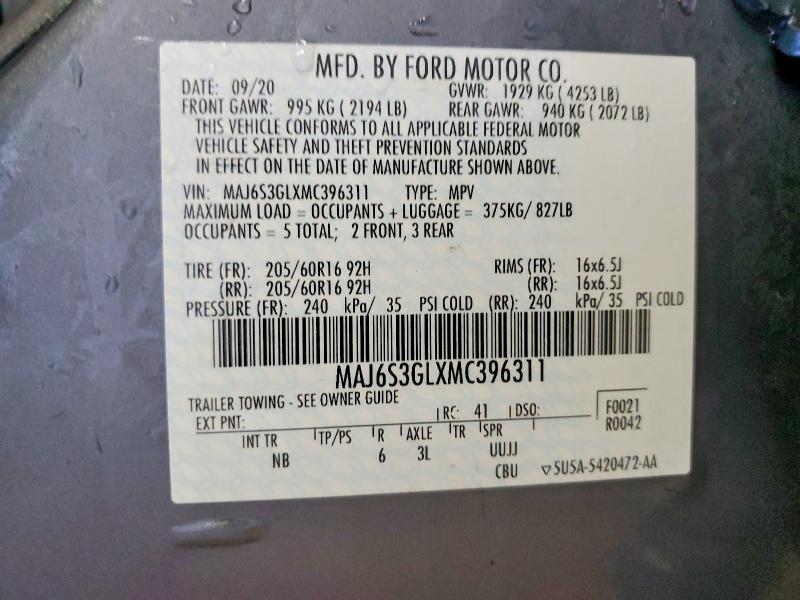 2021 Ford Ecosport se