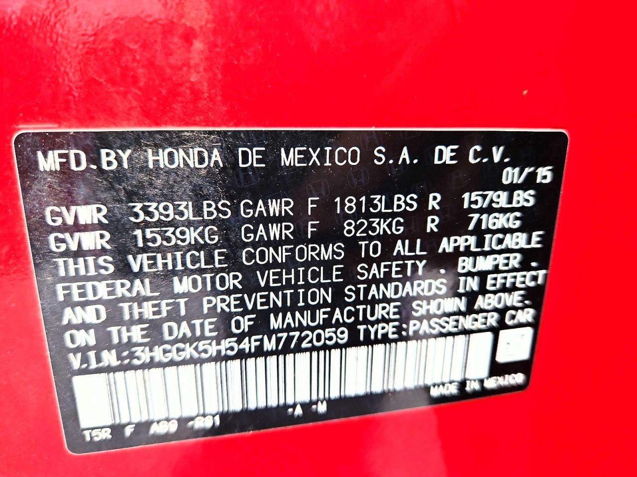 2015 Honda Fit lx