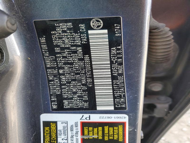 2013 Toyota Camry l