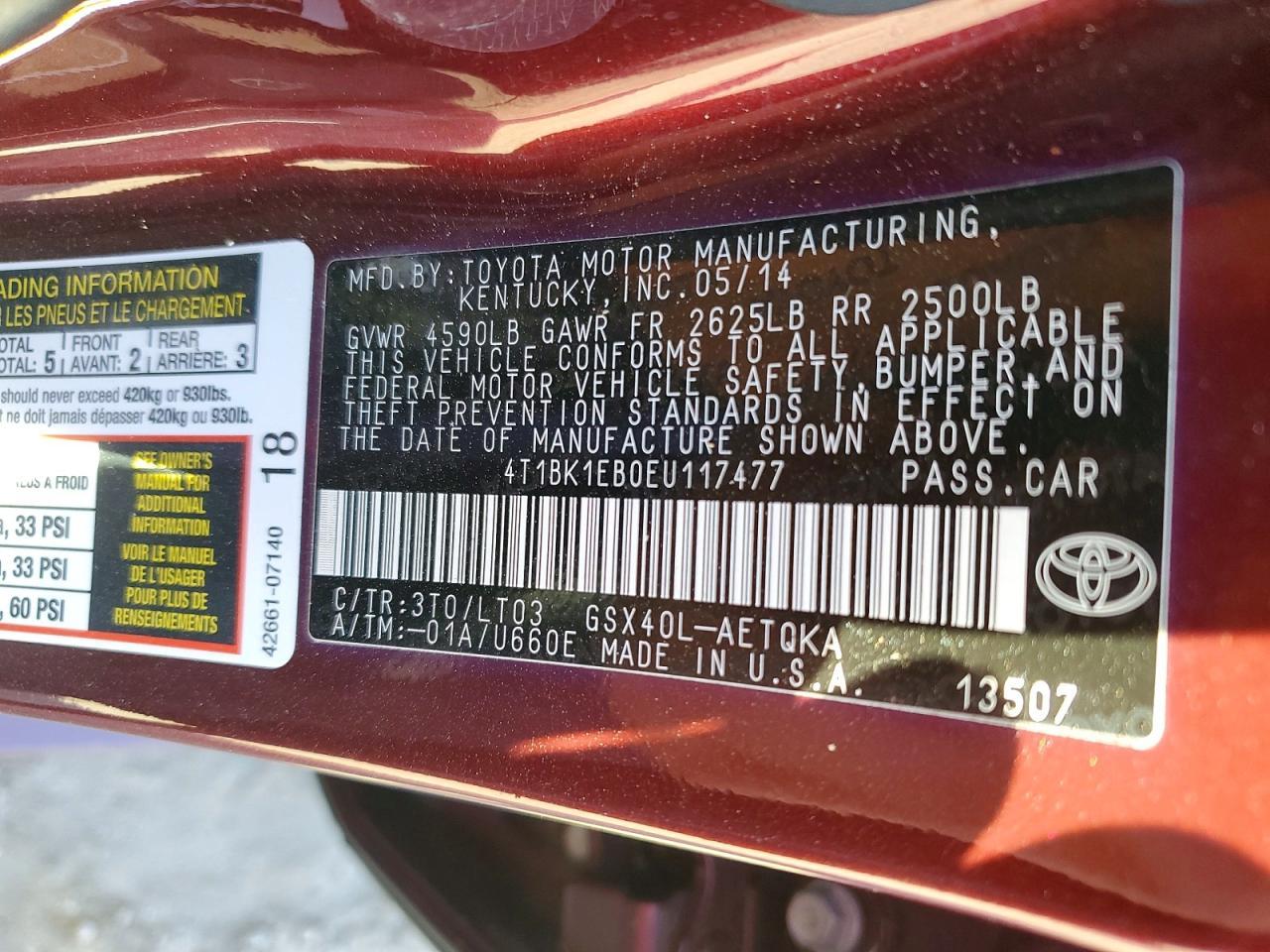 2014 Toyota Avalon Base