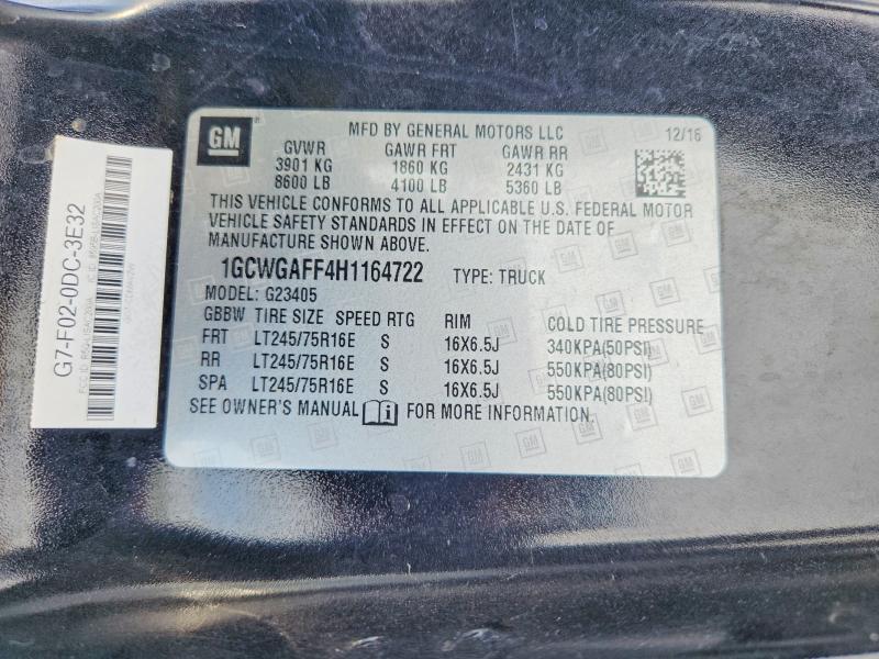 2017 Chevrolet Express G2500