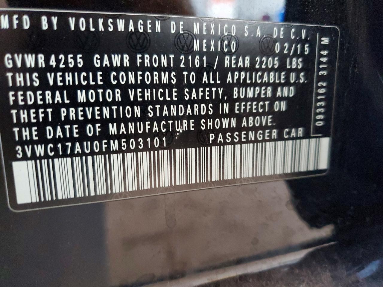 2015 Volkswagen Golf Sportwagen s