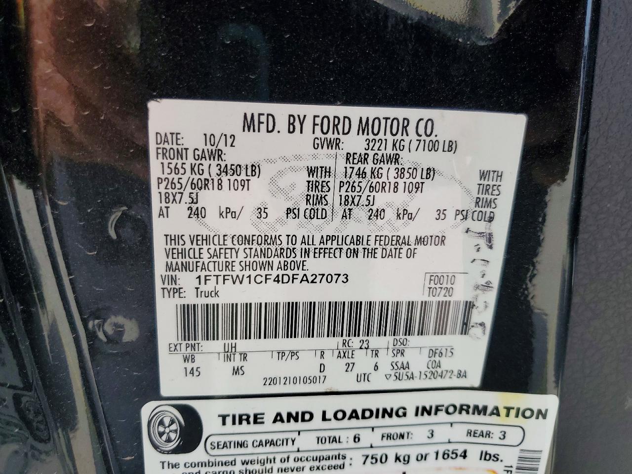 2013 Ford F150 Supercrew