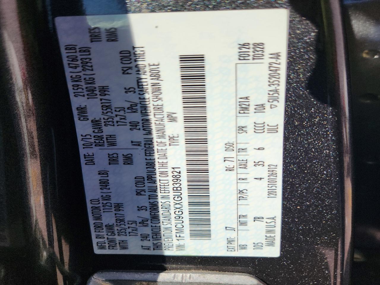 2016 Ford Escape se