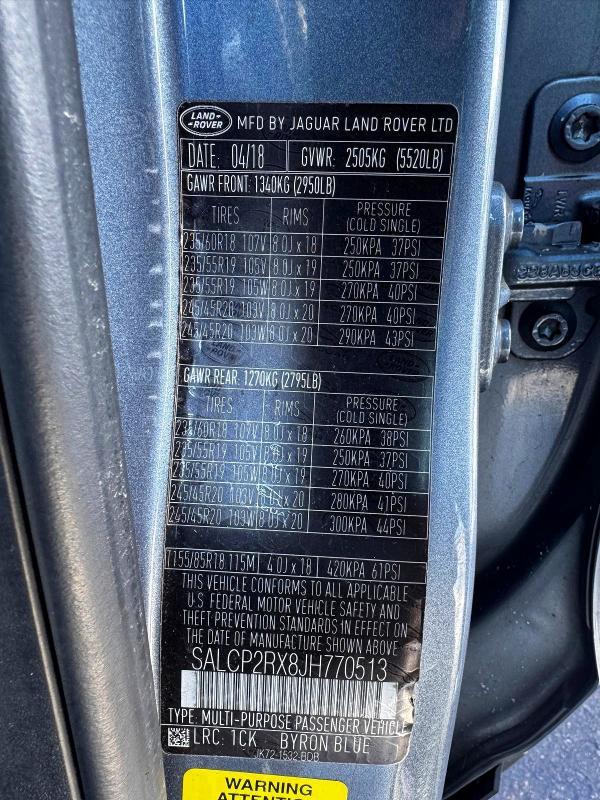 2018 Land Rover Discovery Sport se