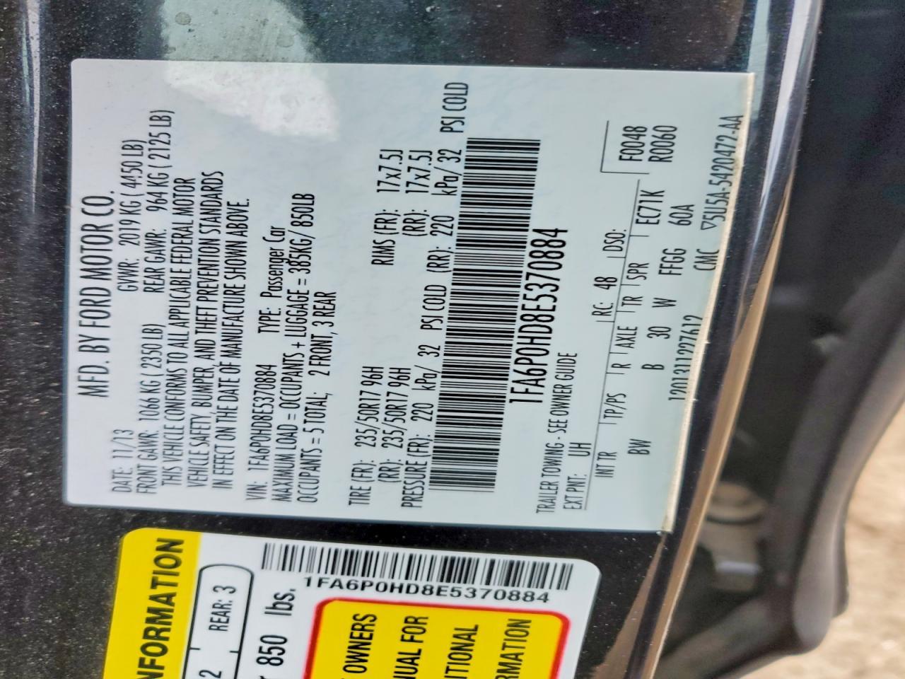 2014 Ford Fusion se