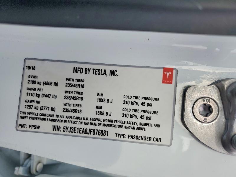 2018 Tesla Model 3