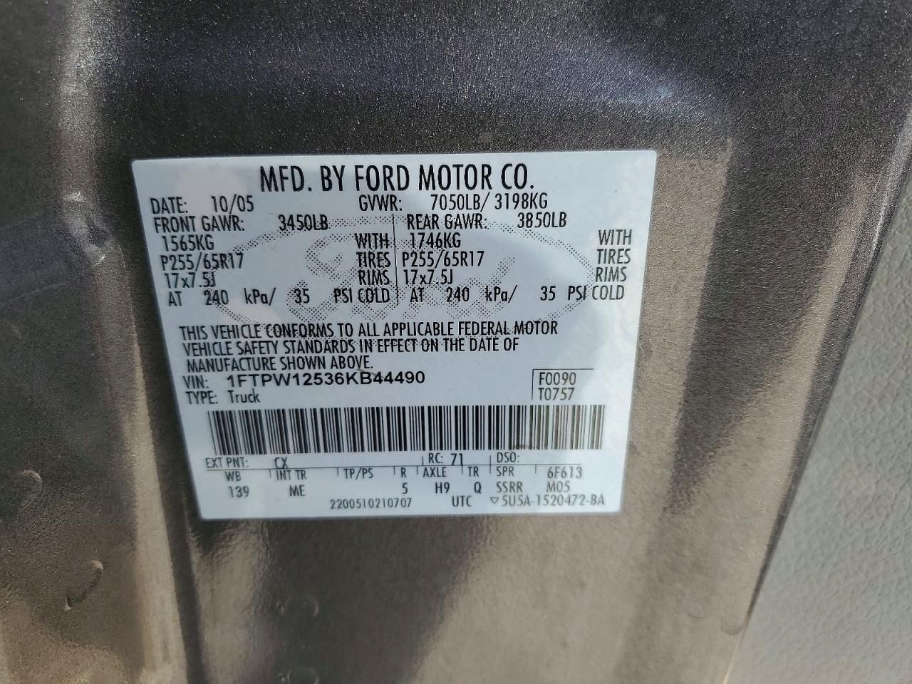 2006 Ford F150 Supercrew