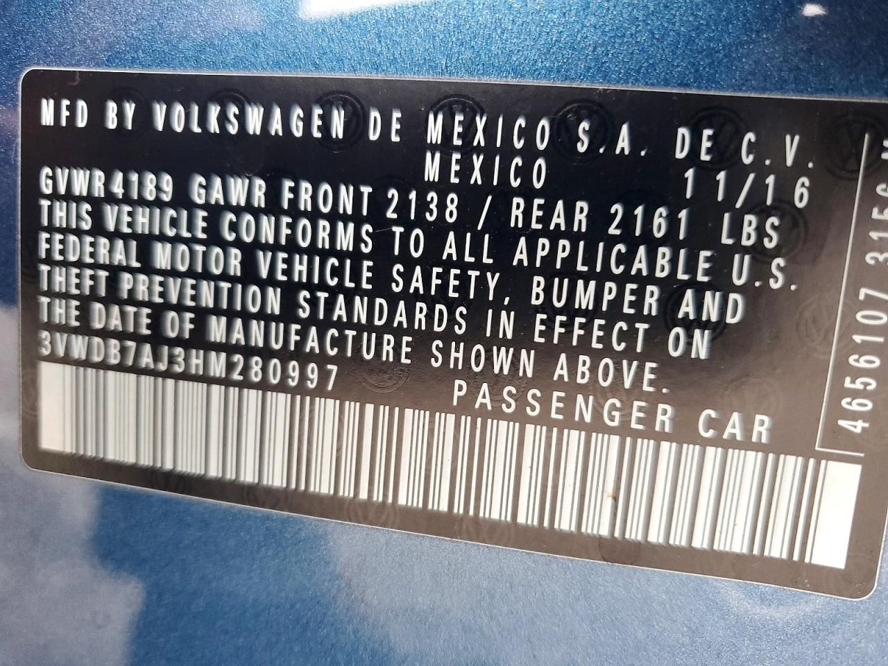 2017 Volkswagen Jetta se