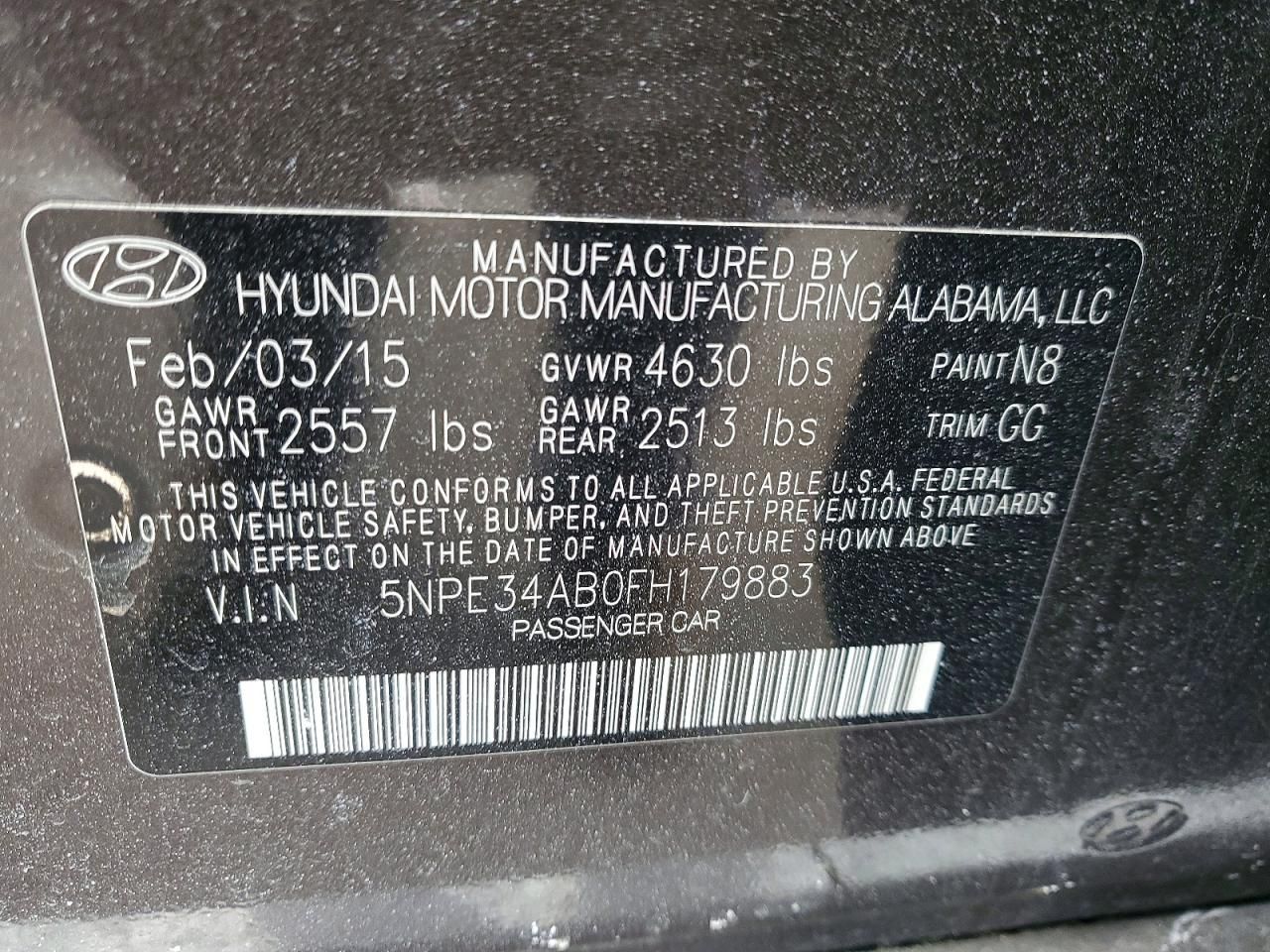 2015 Hyundai Sonata Sport