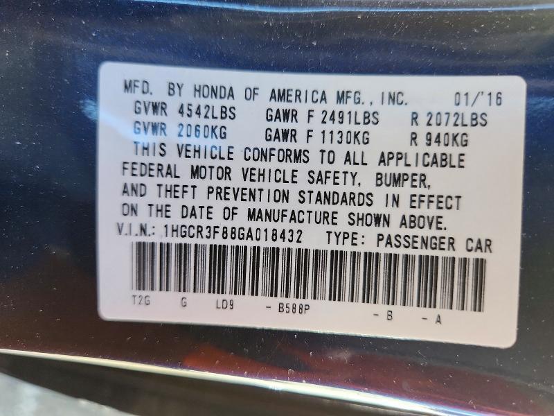2016 Honda Accord exl