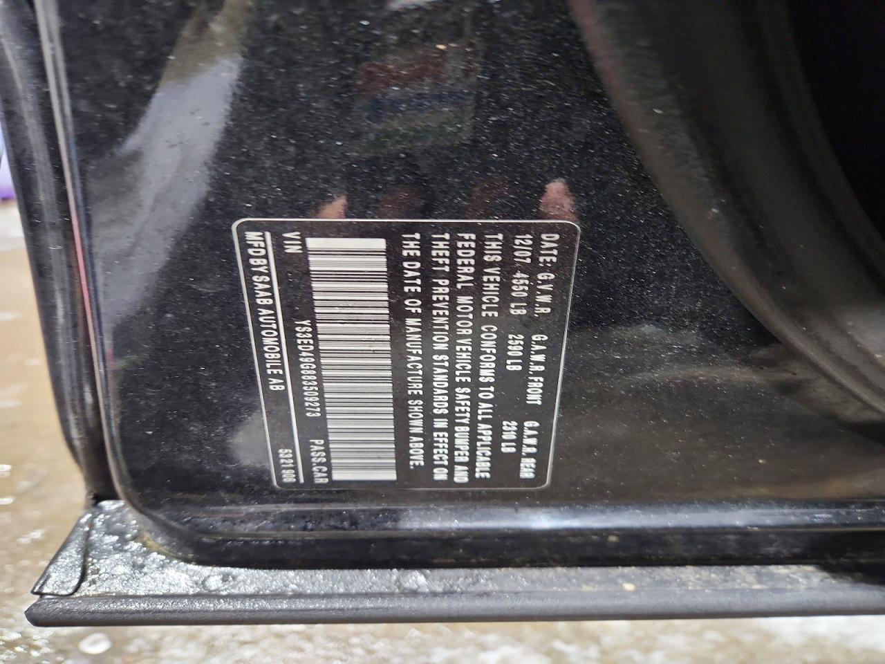 2008 Saab 9-5 2.3t