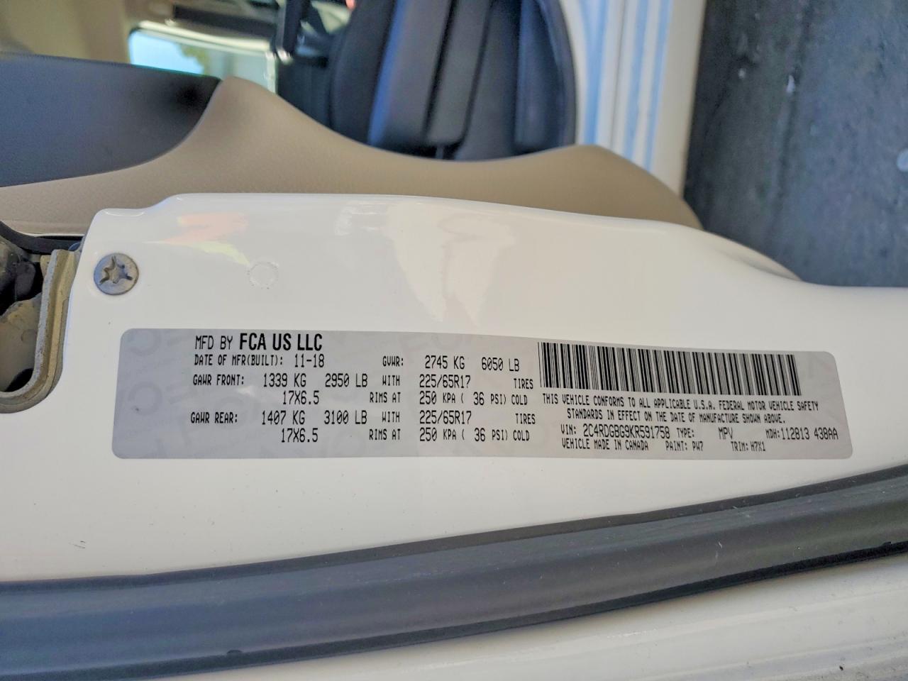 2019 Dodge Grand Caravan se