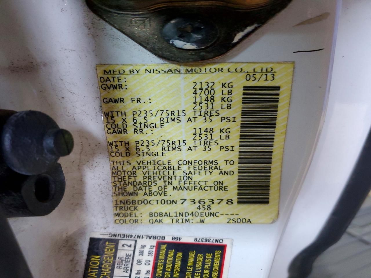 2013 Nissan Frontier s