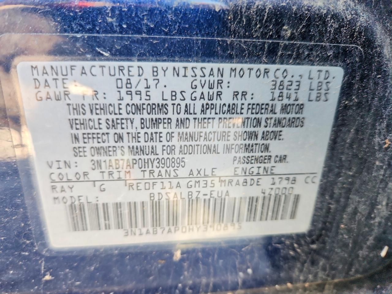 2017 Nissan Sentra s