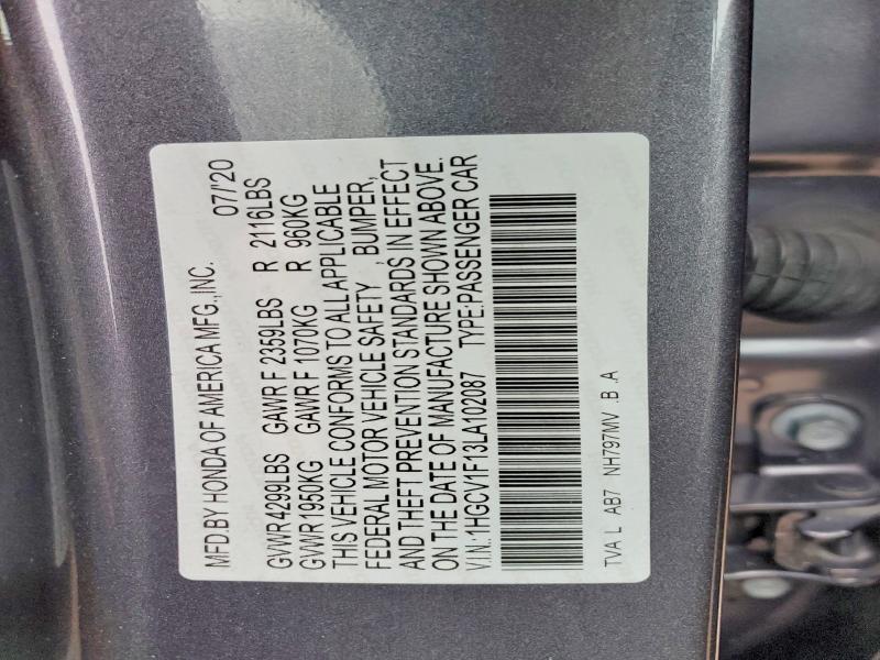 2020 Honda Accord lx