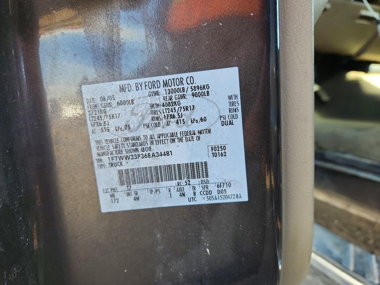 2006 Ford F350 Super Duty