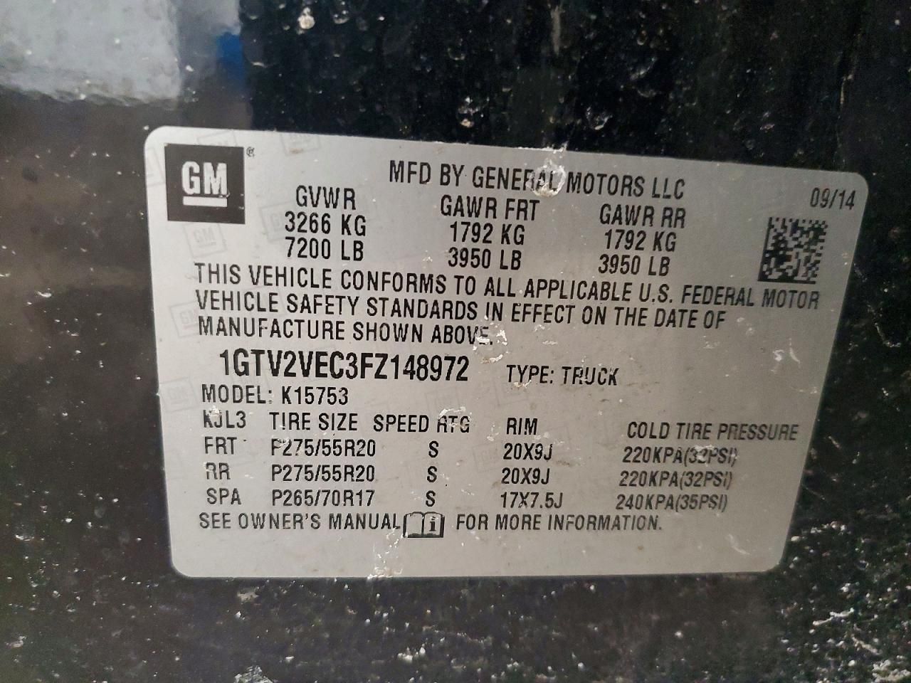 2015 GMC Sierra K1500 SLT