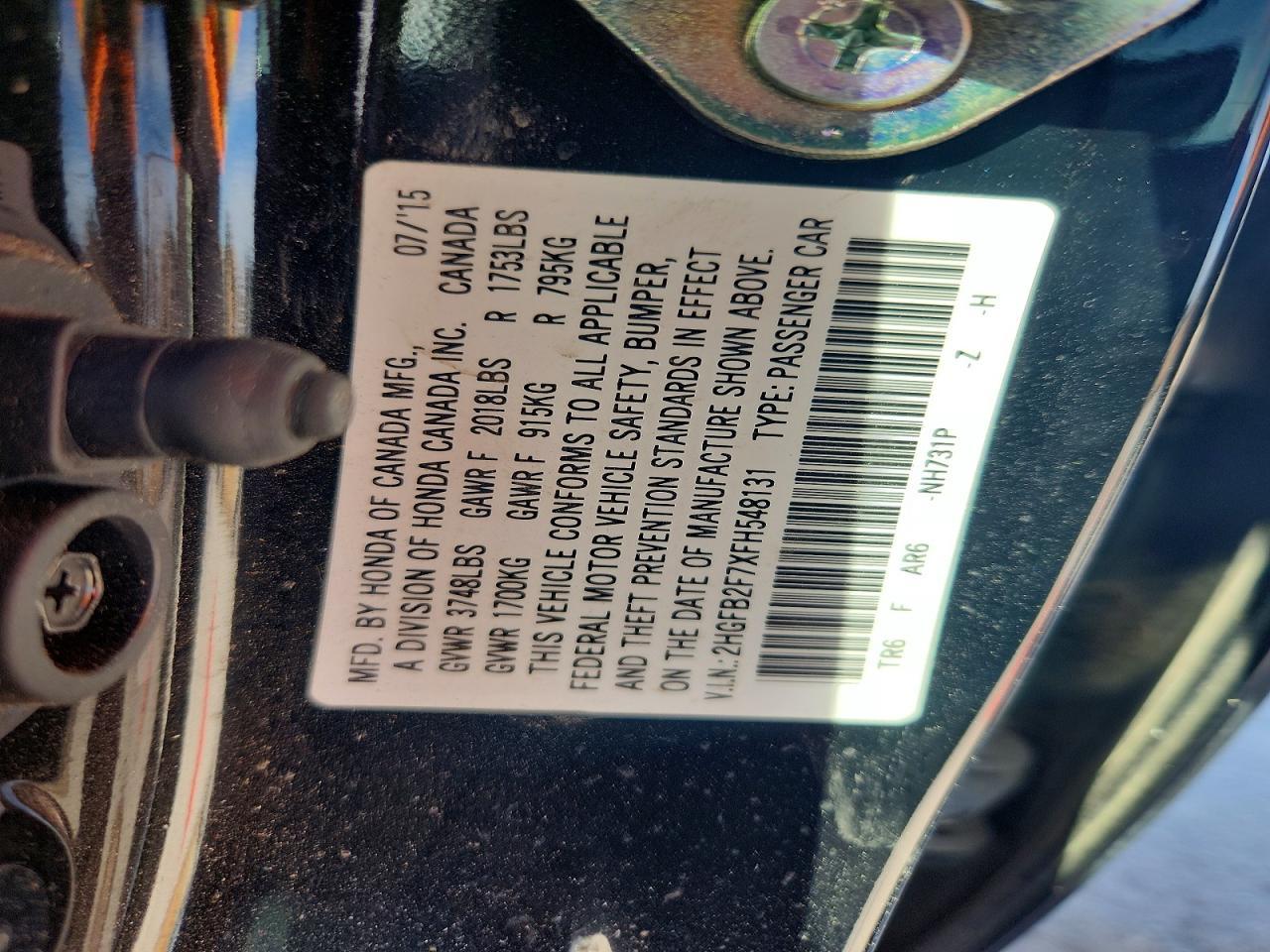 2015 Honda Civic se