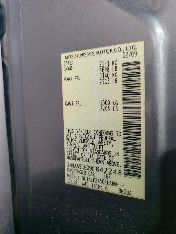 2009 Nissan Maxima 3.5 s