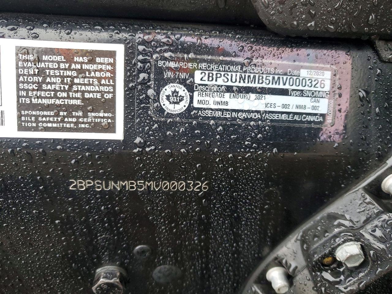 2021 Skidoo 2021 Skidoo Renegade
