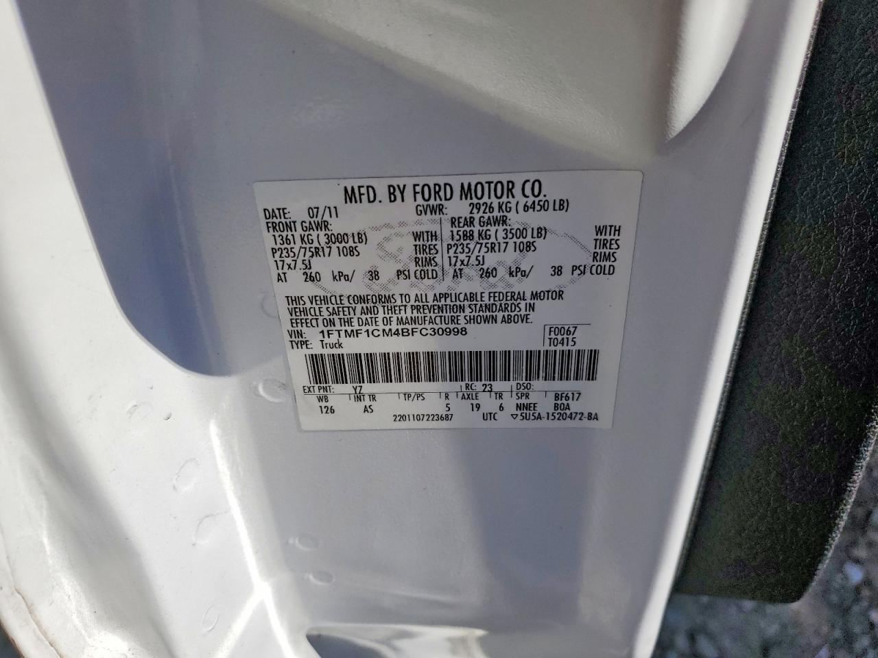 2011 Ford F150