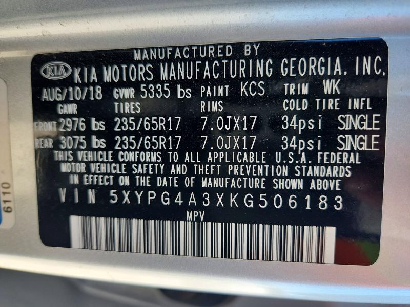 2019 KIA Sorento lx