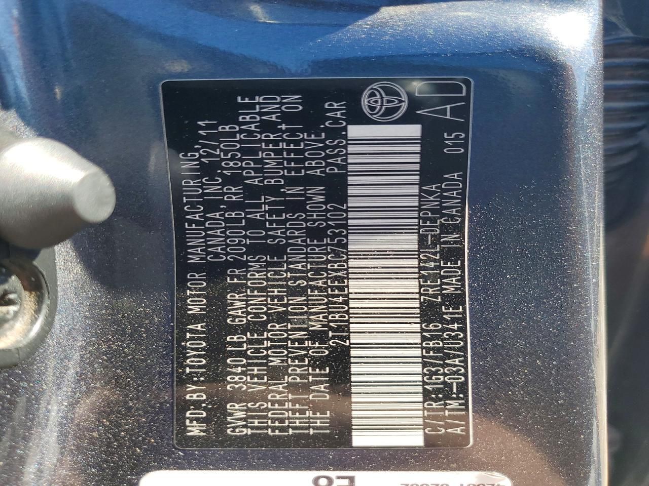 2011 Toyota Corolla Base