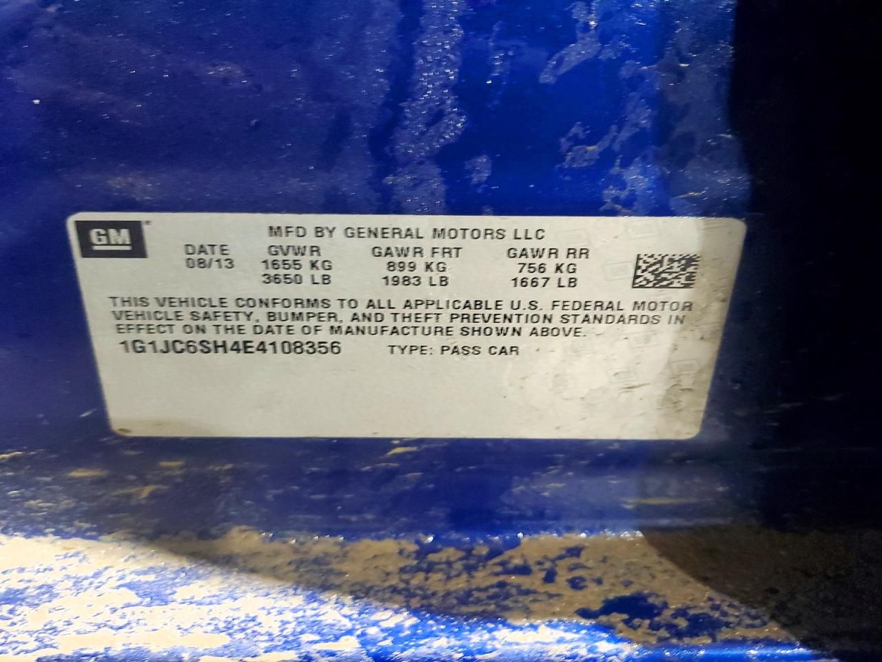 2014 Chevrolet Sonic lt