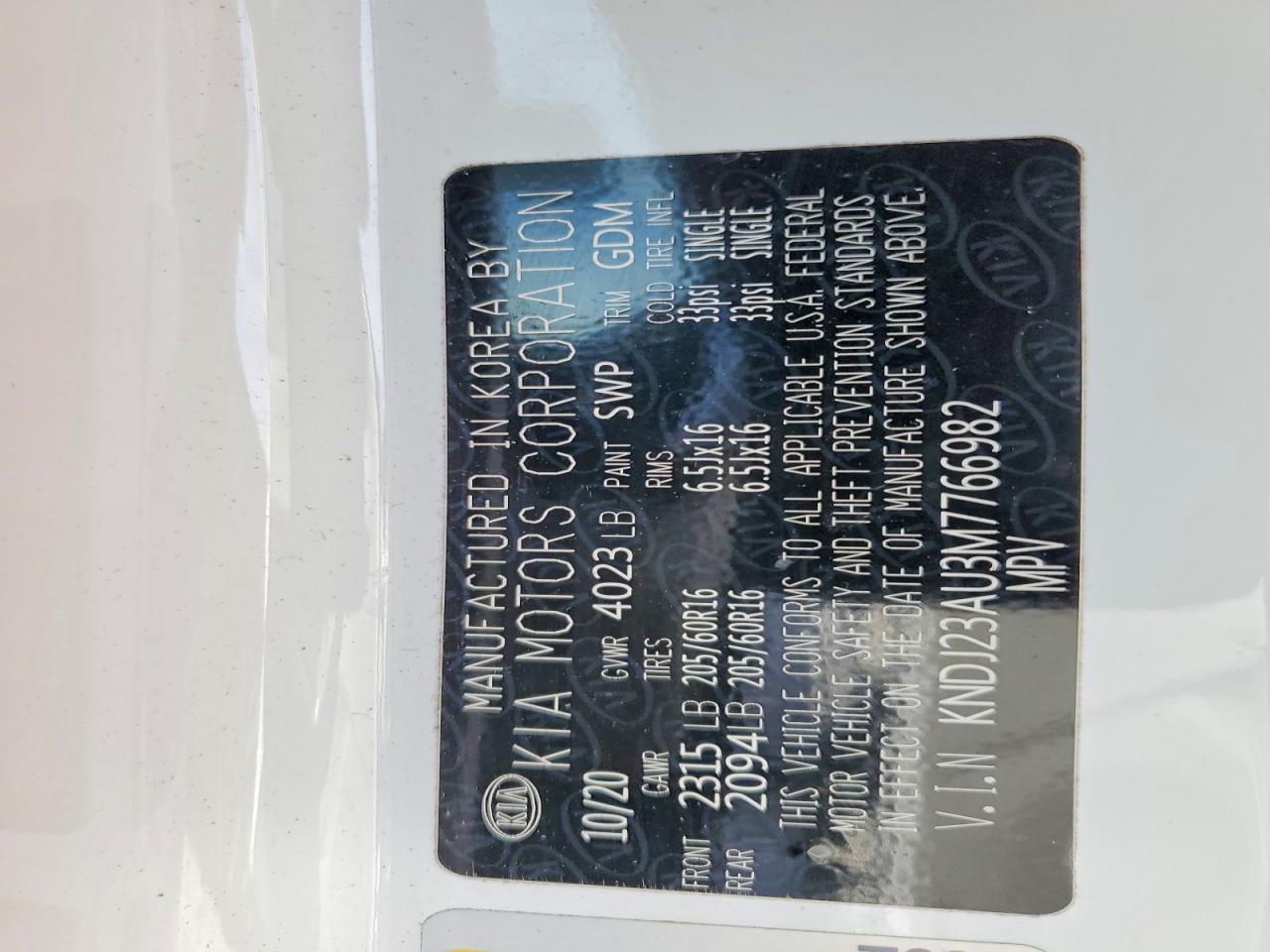2021 KIA Soul lx